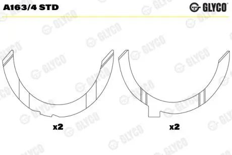 Подшипник скольжения Glyco A163/4 STD
