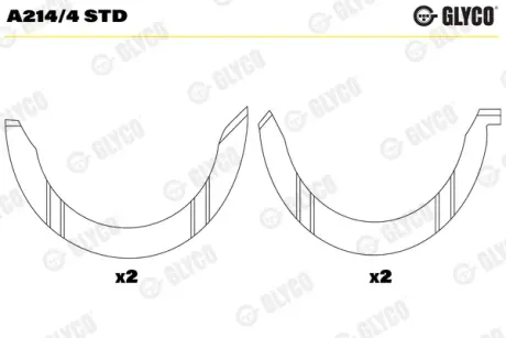 Дистанционная шайба, коленчатый вал Glyco A2144STD