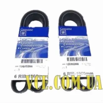 Пас генератора General Motors 12605208