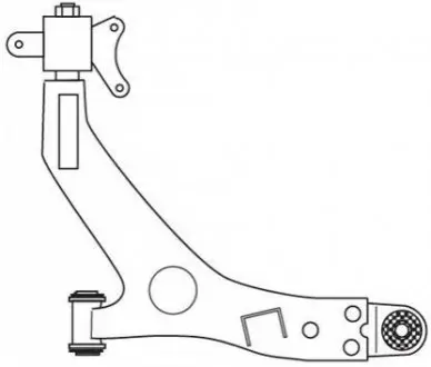 Рычаг подвески epica/evanda лев низ gm General Motors 96389491