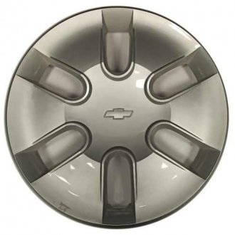 Автомобильный колпак колеса R13 MOTORS Chevrolet цвет серый AVEO General Motors 96452295 (фото 1)