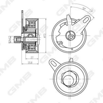 Ролик натяжний GMB GTB0700