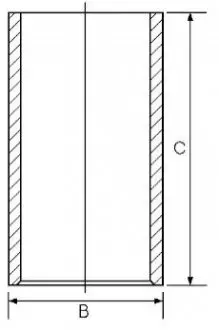 Гильза цилиндра GOETZE 14-014090-00