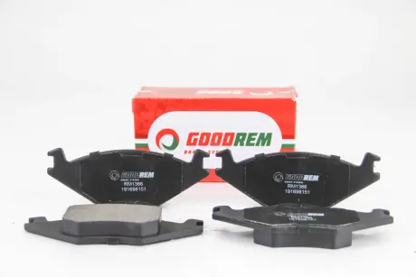 Колодки тормозные перед. caddy/cordoba/golf/ibiza/jetta (81-03) GOODREM RM1366