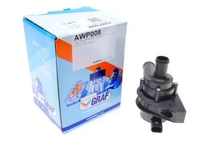 Насос системы охлаждения (дополнительный) skoda rapid/vw jetta 11-/passat 10-14/touran/golf 06- GRAF AWP008