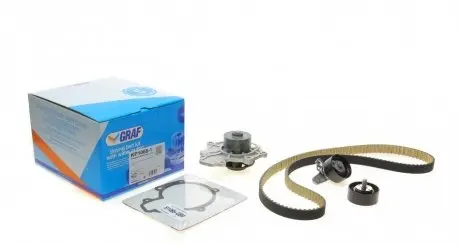 Комплект грм + насос chevrolet captiva/cruze/lacetti/nubira 2.0d/cdi 06- (151x22) (pa1068) GRAF KP1068-1