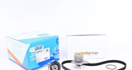 Насос воды + комплект ремня зубчатого GRAF KP8371