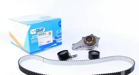 Водяной насос + комплект зубчатого ремня GRAF KP938-2
