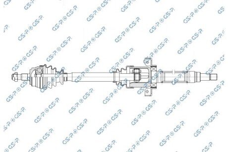 Піввісь у зборі GSP 235047 (фото 1)