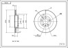 Диск тормозной пер. VW Bora, Поло 9N, Golf 4, Octavia Tour, Fabia (280mmx22mm) Hart 214 134 (фото 1)