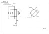 Диск гальмівний зад. Nissan Primera 90-> (d258x10) Hart 214 282 (фото 1)