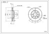 Диск тормозной Daewoo Lanos d13 Hart 214 305 (фото 1)