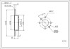 Диск тормозной Dacia Logan, Sandero, Clio II, Megane I (без ABS) (d238x12mm) Hart 214 311 (фото 1)