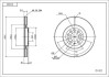 Диск гальмівний пер. VW Bora, Golf 4, Skoda Octavia Tour, Audi A3 (312mmx25mm) Hart 214 322 (фото 1)