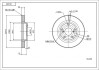 Диск тормозной пер. Toyota Camry, Lexus ES 89-> (d275x28mm) Hart 214 350 (фото 1)