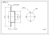 Диск гальмівний зад. Audi 80 B3/B4, 100 C3 (d245x10mm) Hart 215 283 (фото 1)