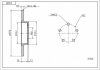 Диск тормозной пер. Audi 100 C3/C4, A4 B5, A6 C4 (288mmx15mm) Hart 215 605 (фото 1)