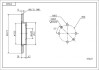Диск гальмівний пер. Citroen Xsara, Peugeot 206, 306 (d247x13mm) 94-> Hart 215 623 (фото 1)