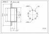 Диск тормозной зад. Fiat Ducato 02-> 1.0-1.4t (280mm16mm) Hart 215 630 (фото 1)