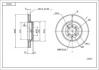 Диск тормозной пер. Mitsubishi Carisma, Volvo S40, V40 98->(d281x24mm) Hart 220 145 (фото 1)