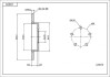 Диск гальмівний зад. Ford Focus/C-Max 04-> (265mm11mm) Hart 228 878 (фото 1)