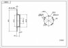 Диск гальмівний зад. Honda Civic 05-> (d260x9mm) Hart 228 883 (фото 1)
