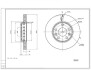 Диск гальмівний пер. Renault Megane III, Scenic, Duster (280mm24mm) Hart 229 105 (фото 1)