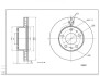 Диск тормозной пер. Fiat Ducato, Peugeot Boxer 06->(280mmx28mm) Hart 230 993 (фото 1)