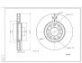 Диск тормозной пер. Alfa Romeo 159 (d305x28mm) Hart 232 222 (фото 1)