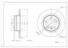 Диск гальмівний зад. BMW 1 (E81, E87), 3 (E90) 05-> (296x10.5mm) Hart 232 229 (фото 1)