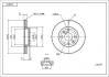 Диск тормозной пер. Renault Clio, Logan, Dokker (d258x26mm) 02-> Hart 236 839 (фото 1)