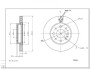 Диск тормозной пер. Fiat Panda, Ford KA 04-> (d240.5x20mm) Hart 239 385 (фото 1)