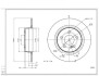 Диск гальмівний зад. MB C-Class (d300x10) 07-> Hart 250 262 (фото 1)