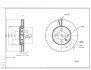 Диск тормозной пер. Skoda Citigo, VW Up 1.0 11-(d256x22mm) Hart 250 350 (фото 1)