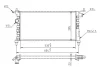 Радиатор двигателя Opel Combo 1.2/1.4 (94-01) Hart 600 268 (фото 1)