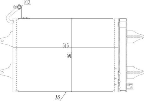 Радіатор кондиціонера Skoda Fabia, Roomster 99- Hart 603 518