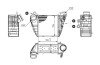 Радіатор інтеркулера Skoda Octavia, VW Bora, Golf IV 1.8T-1.9TDI (97-05) Hart 603 736 (фото 1)