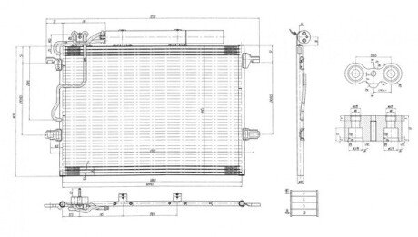 Радиатор кондиционера MB E-class (W211) 1.8-5.5 02- Hart 606 127