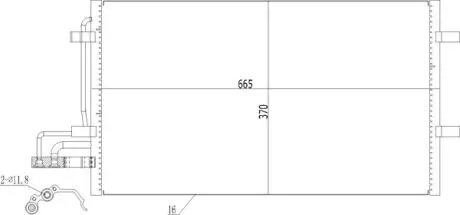 Радиатор кондиционера Ford Focus, C-Max 02- Hart 608 386