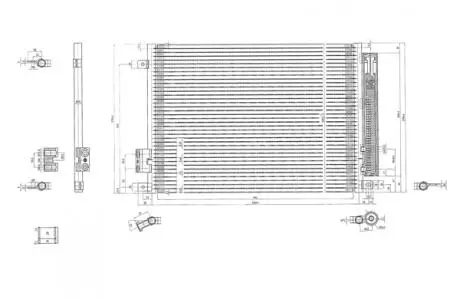 Радиатор кондиционера Fiat 300, 500, Ford Ka, Lancia Ypsilon 0.9-1.4 07- Hart 611 419