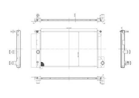 Радиатор двигателя Toyota Auris, Avensis (T27) 1.4-1.8i 07- Hart 611 856