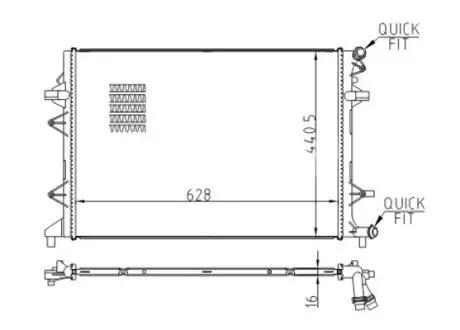 Радиатор охлаждения Hart 617 311