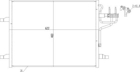 Радіатор кондиціонера Ford Kuga 08- Hart 619 066