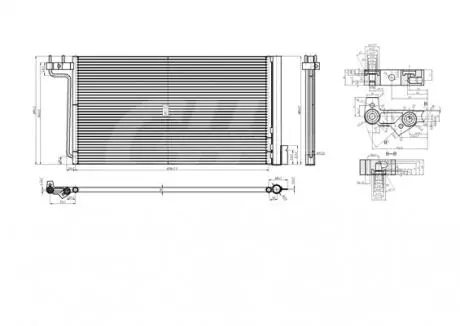 Радиатор кондиционера Ford Focus, C-Max 1.6/2.0 10- Hart 621 677