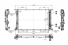 Радіатор двигуна Audi A4, A5, A6, A7, Q5 2.7-4.0 07- Hart 628 627 (фото 1)