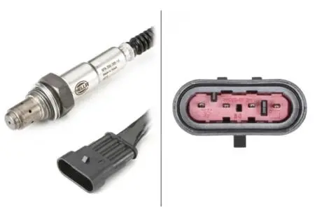 Ламбда-зонд Fiat 500, Doblo, Punto 1.2-1.4, Alfa Romeo, Iveco (L=350mm) 98-> HELLA 6PA358066-141