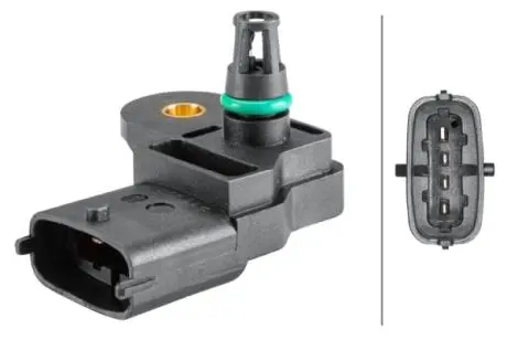 Датчик давления впускного коллектора Chevrolet Captiva 2.2d 11-/cruze 2.0d 10- /opel astra j 2.0cdti 12-15/insignia a 2.0cdti 08-17 HELLA 6PP 358 152-321