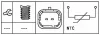 Датчик, температура рідини, що охолоджує; датчик, температура охолоджувальної рідини HELLA 6PT 009 309-431 (фото 3)