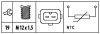 Датчик температуры ож (2 контакта) jaguar land rover mg rover 90-06 HELLA 6PT 009 309-511 (фото 2)