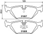 Комплект гальмівних колодок, дискове гальмо HELLA 8DB 355 007-511 (фото 1)